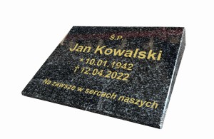 Poduszka granitowa z grawerem impala 35x27x5x1cm  