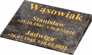 Poduszka z grawerem Tabliczka na pomnik granitowa orion 40x30x5x1cm